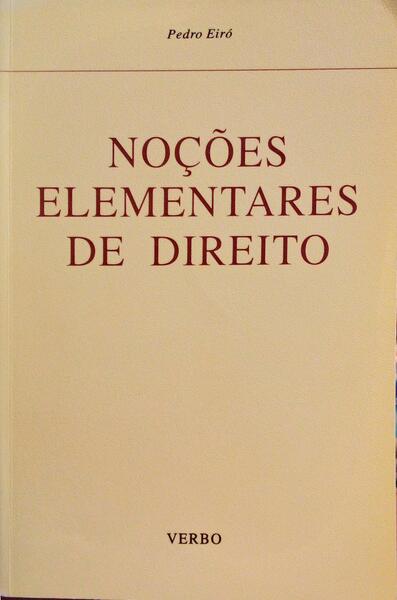 NOÃ‡Ã•ES ELEMENTARES DE DIREITO.