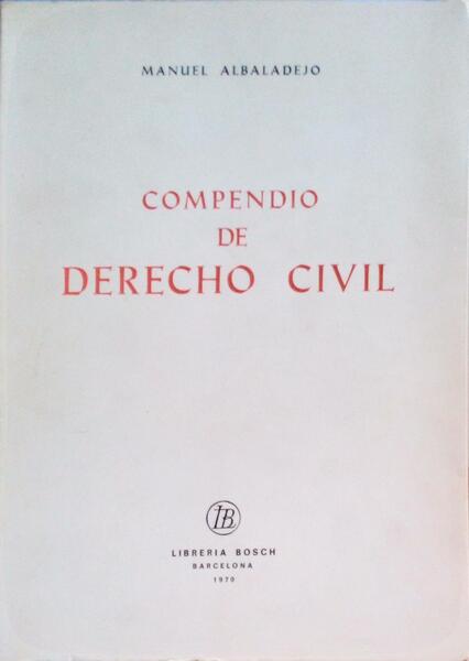 COMPENDIO DE DERECHO CIVIL.