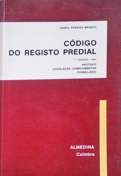 CÃ“DIGO DO REGISTO PREDIAL.