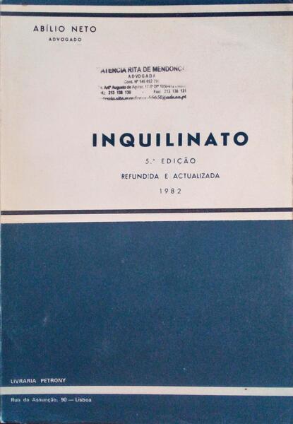INQUILINATO. [5.Âª EDIÃ‡ÃƒO]