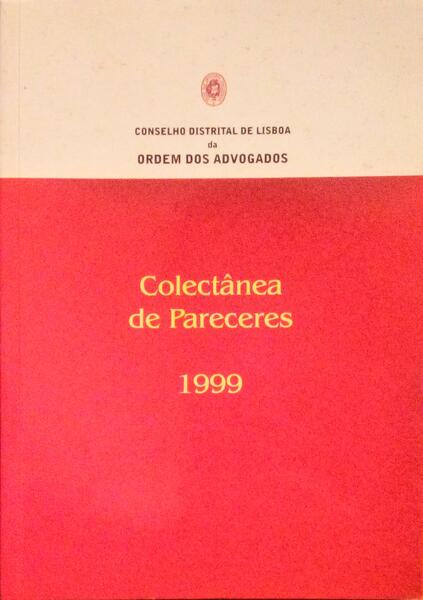 COLECTÃ‚NEA DE PARECERES 1999.