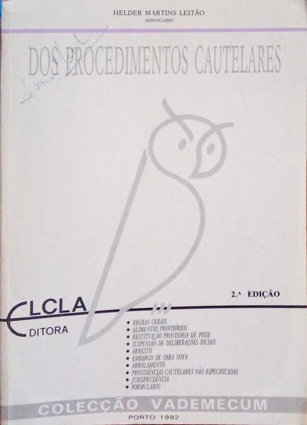 DOS PROCEDIMENTOS CAUTELARES.