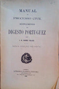 MANUAL DO PROCESSO CIVIL SUPPLEMENTO DO DIGESTO PORTUGUEZ.