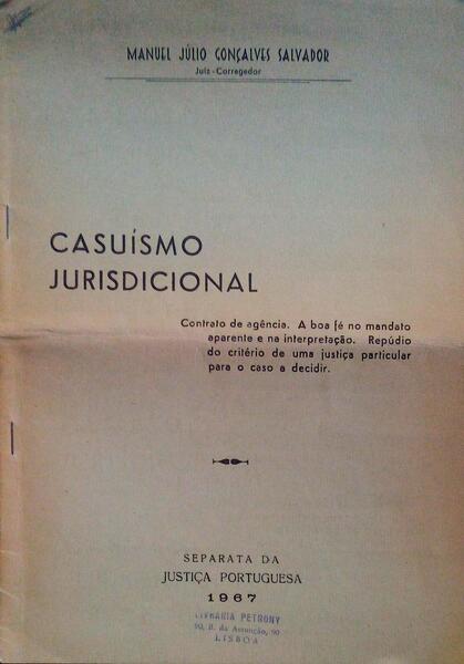 CASUÃSMO JURISDICIONAL.