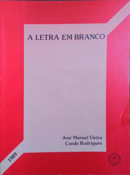 A LETRA EM BRANCO.