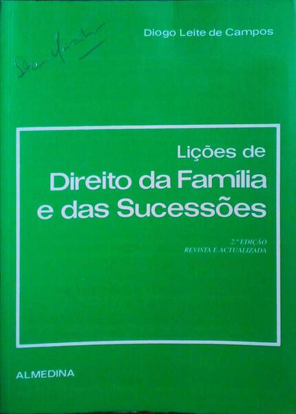 LIÃ‡Ã•ES DE DIREITO DA FAMÃLIA E DAS SUCESSÃ•ES.