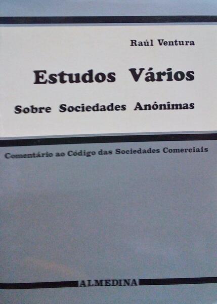 ESTUDOS VÃRIOS SOBRE SOCIEDADES ANÃ“NIMAS.