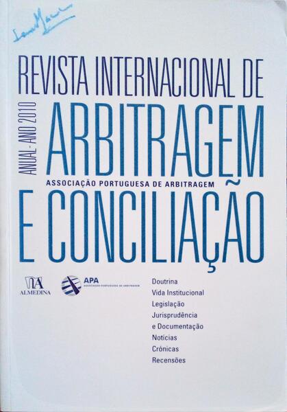 REVISTA INTERNACIONAL DE ARBITRAGEM E CONCILIAÃ‡ÃƒO ANO III - 2010.