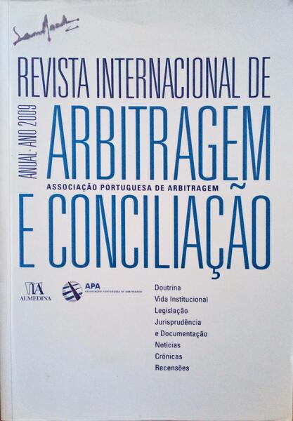REVISTA INTERNACIONAL DE ARBITRAGEM E CONCILIAÃ‡ÃƒO ANO II - 2009.