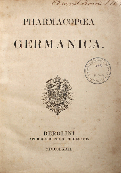 PHARMACOPÅ’A GERMANICA.