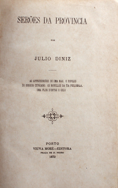 SERÃ•ES DA PROVINCIA. [ED. 1870]