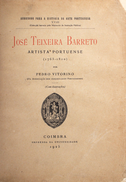JOSÃ‰ TEIXEIRA BARRETO, ARTISTA PORTUENSE (1763-1810).