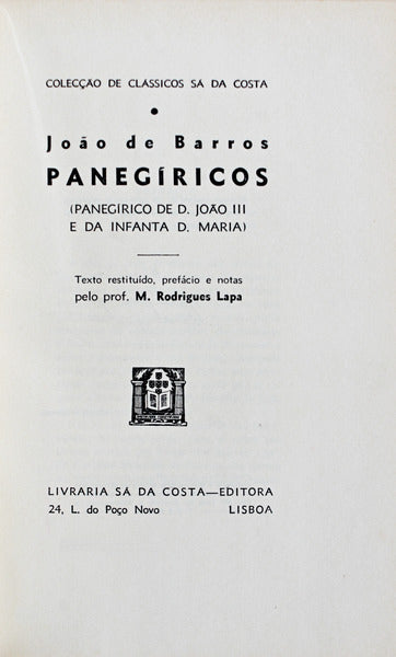 PANEGÃRICOS.