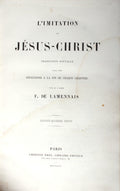 L'IMITATION DE JÃ‰SUS-CHRIST.