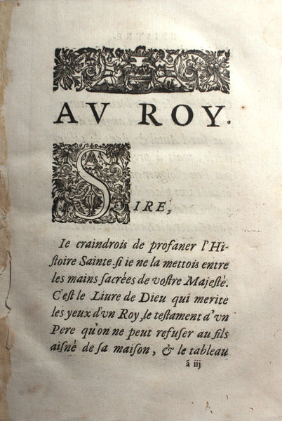 L'HISTOIRE SAINTE. [1Âº Vol. 1640]