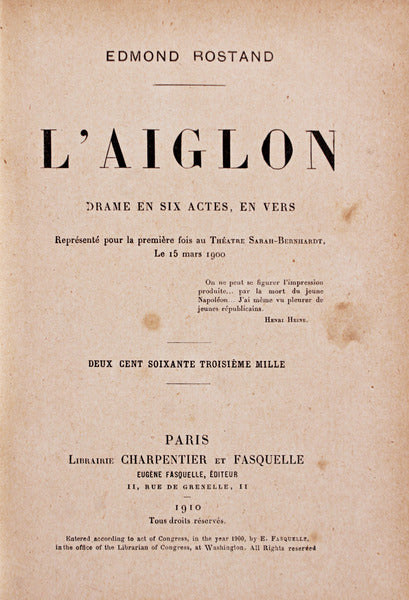 L'AIGLON.