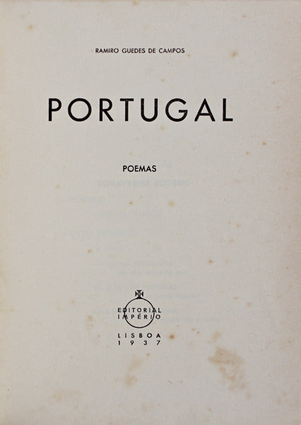 PORTUGAL. POEMAS.