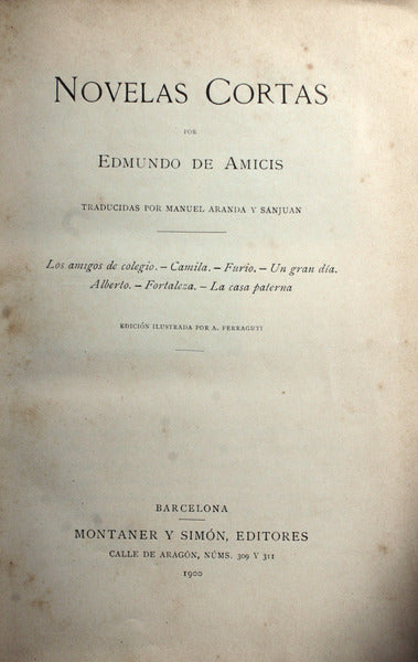 NOVELAS CORTAS.
