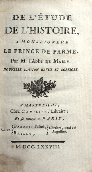 DE L'Ã‰TUDE DE L'HISTOIRE,