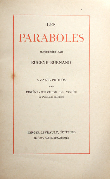 LES PARABOLES.