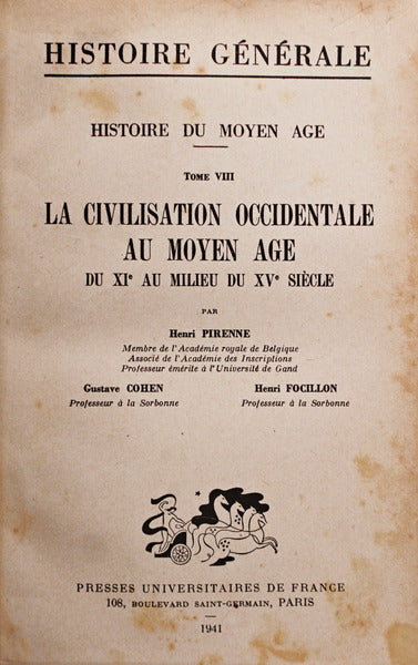 LA CIVILISATION OCCIDENTALE AU MOYEN AGE, DU XIáµ‰ AU MILIEU DU XVáµ‰ SIÃˆCLE.
