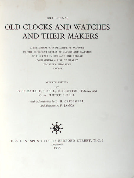 OLD CLOCKS AND WATCHES AND THEIR MAKERS.
