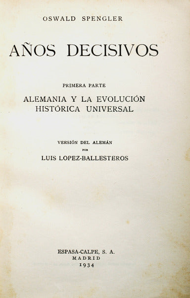 AÃ‘OS DECISIVOS.