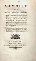 MÃ‰MOIRE SUR LES Ã‰TATS-GÃ‰NÃ‰RAUX.