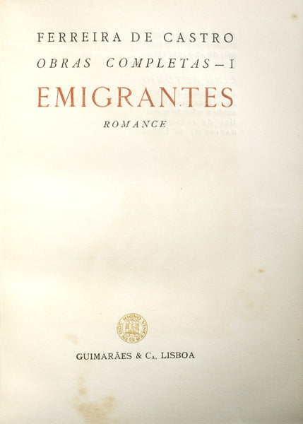 EMIGRANTES. [EDIÃ‡ÃƒO ESPECIAL - 1949]