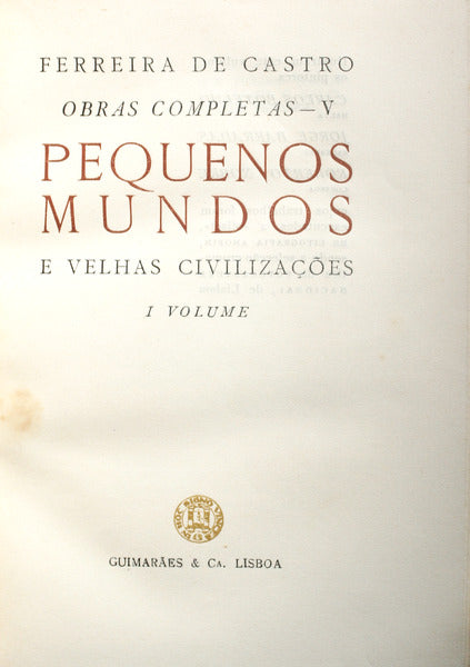 PEQUENOS MUNDOS E VELHAS CIVILIZAÃ‡Ã•ES.