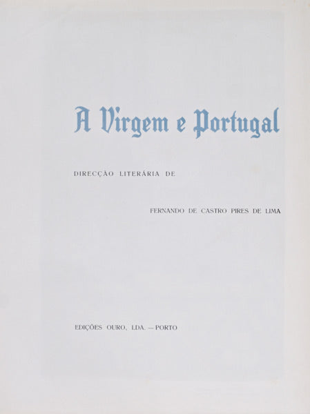 A VIRGEM E PORTUGAL. [2 VOLS. C/CAIXA]