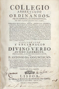 COLLEGIO ABBREVIADO DE ORDINANDOS, PRÃ‰GADORES, E CONFESSORES,