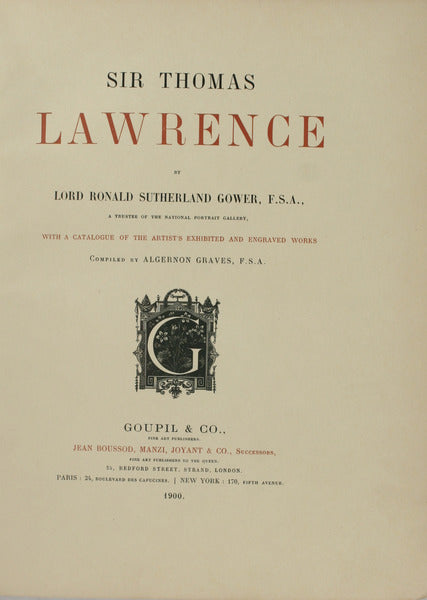 SIR THOMAS LAWRENCE.