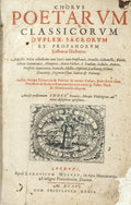 CHORVS POETARVM CLASSICORVM DVPLEX; SACRORVM ET PROFANORVM
