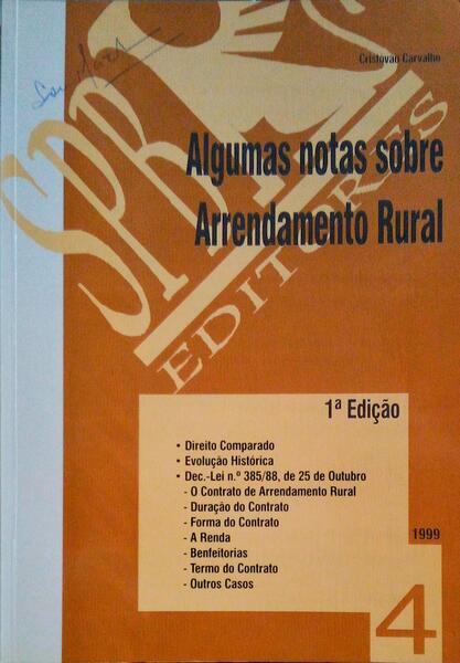 ALGUMAS NOTAS SOBRE ARRENDAMENTO RURAL.
