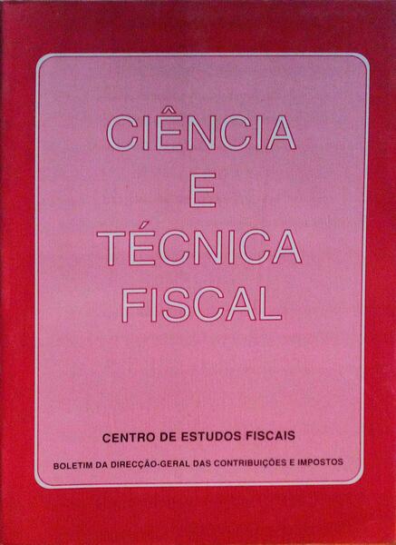 CIÃŠNCIA E TÃ‰CNICA FISCAL, N.Âº 372, OUTUBRO-DEZEMBRO 1993.