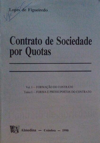 CONTRATO DE SOCIEDADE POR QUOTAS.