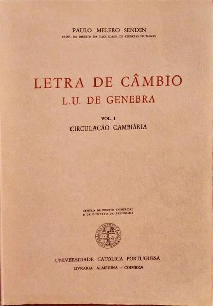 LETRA DE CÃ‚MBIO. L. U. DE GENEBRA.