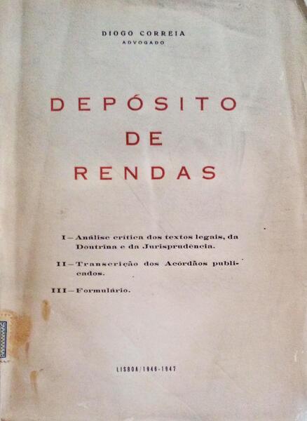 DEPÃ“SITO DE RENDAS.