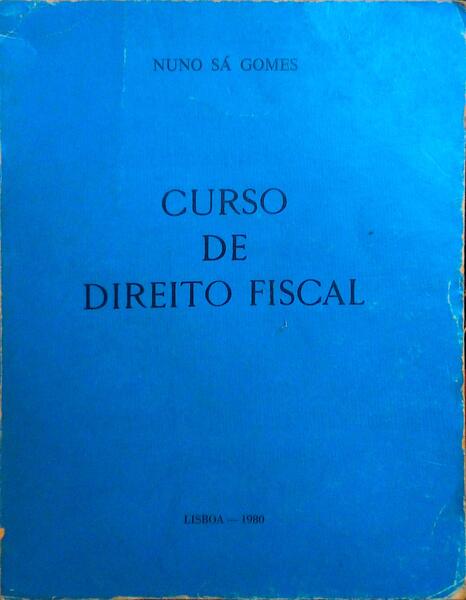 CURSO DE DIREITO FISCAL.