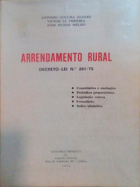 ARRENDAMENTO RURAL.