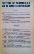 PROYECTO DE CONSTITUCION QUE SE SOMETE A REFERENDUM.