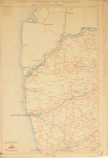 CARTA ITINERARIA DE PORTUGAL.