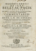 DE JURE BELLI AC PACIS LIBRI TRES. [Volume II]