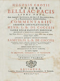 DE JURE BELLI AC PACIS LIBRI TRES. [Volume I]