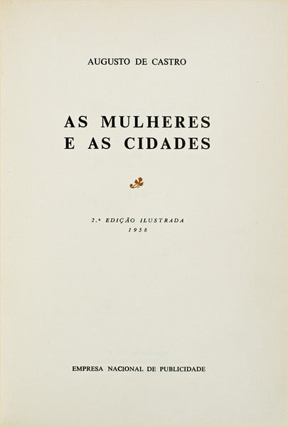 AS MULHERES E AS CIDADES. [2.Âª EDIÃ‡ÃƒO]