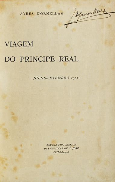 VIAGEM DO PRINCIPE REAL.