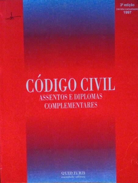 CÃ“DIGO CIVIL. ASSENTOS E DIPLOMAS COMPLEMENTARES. [3.Âª EDIÃ‡ÃƒO]