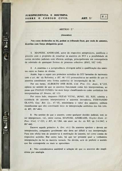 JURISPRUDÃŠNCIA E DOUTRINA SOBRE O CÃ“DIGO CIVIL.