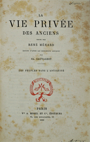 LA VIE PRIVÃ‰E DES ANCIENS.